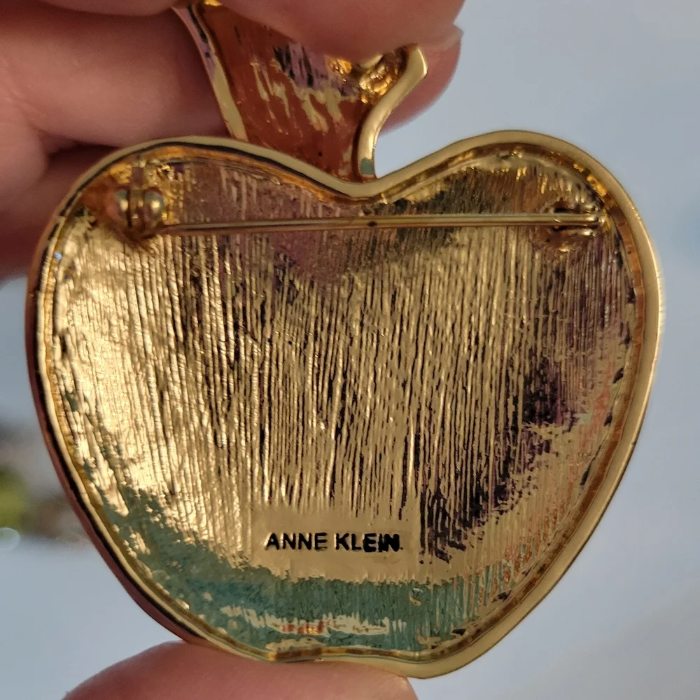 Anne Klein red enameled